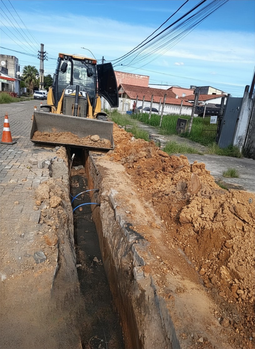 Águas das Agulhas Negras renova rede de água no bairro Liberdade, em Resende