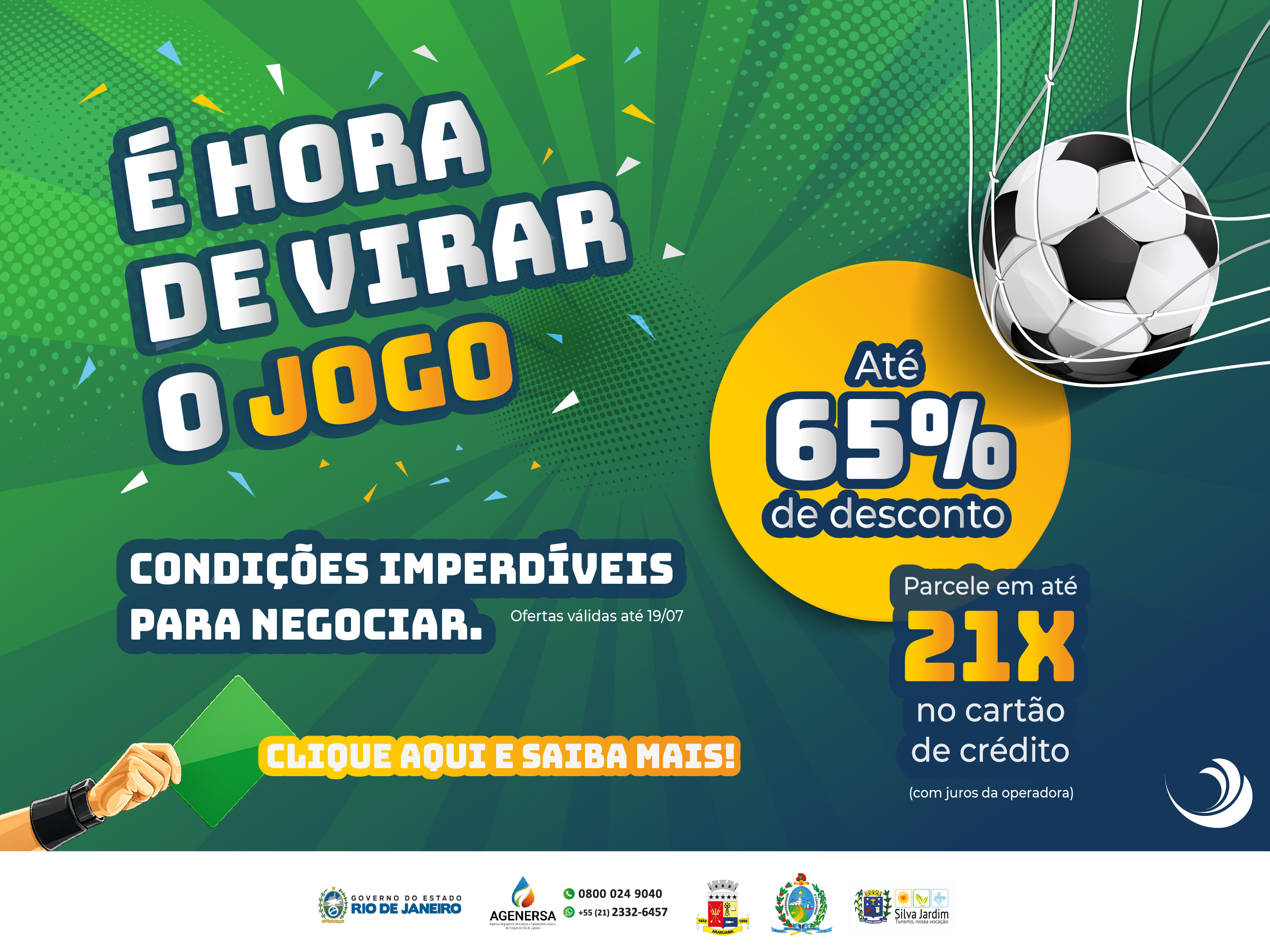 Águas de Juturnaíba lança campanha durante a Copa do Mundo para quitação de débitos