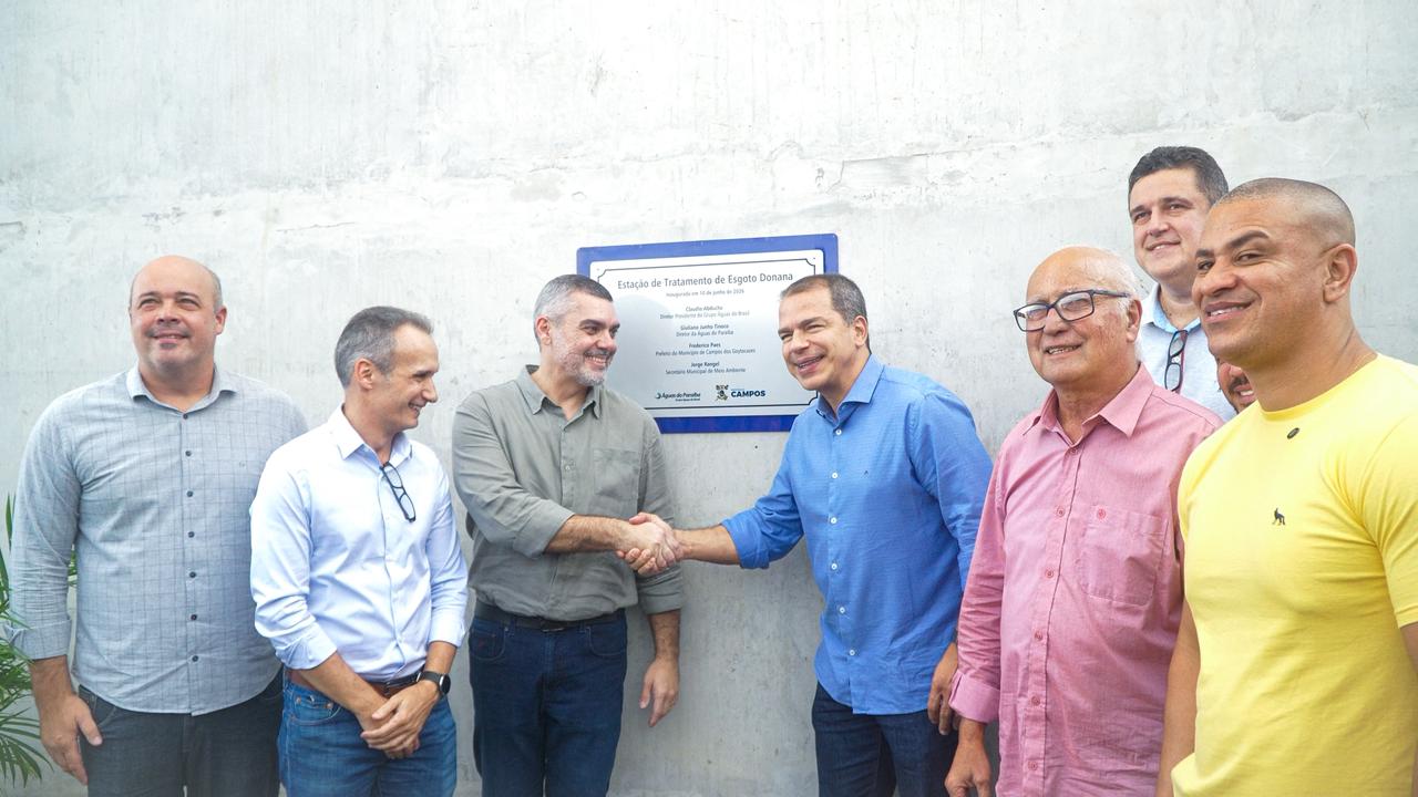 Águas do Paraíba inaugura ETE Donana e amplia capacidade de tratamento de esgoto em Campos dos Goytacazes